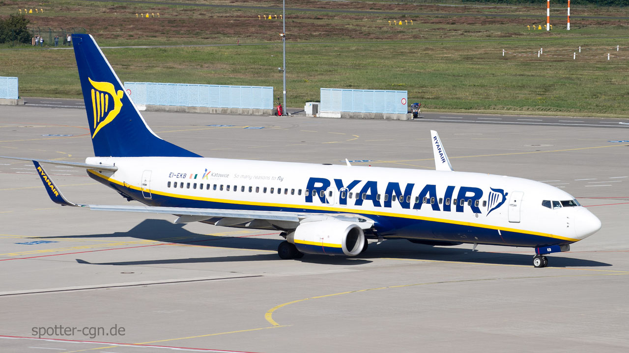 EI-EKB Ryanair Boeing 737-8AS(WL)