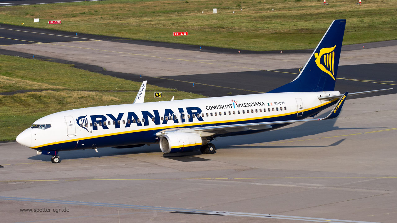 EI-DYP Ryanair Boeing 737-8AS(WL)