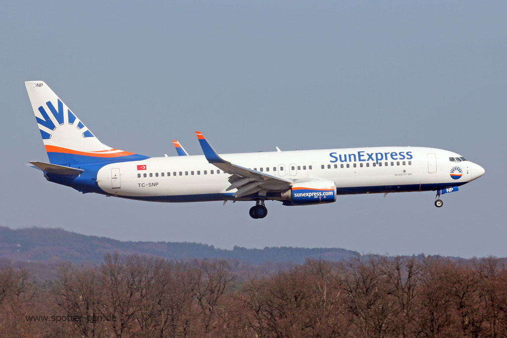 TC-SNP SunExpress Boeing 737-8AS(WL)