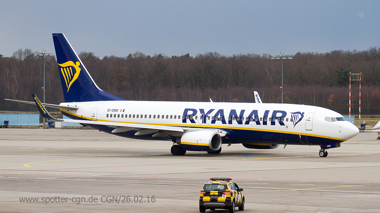 EI-DWD Ryanair Boeing 737-8AS(WL)