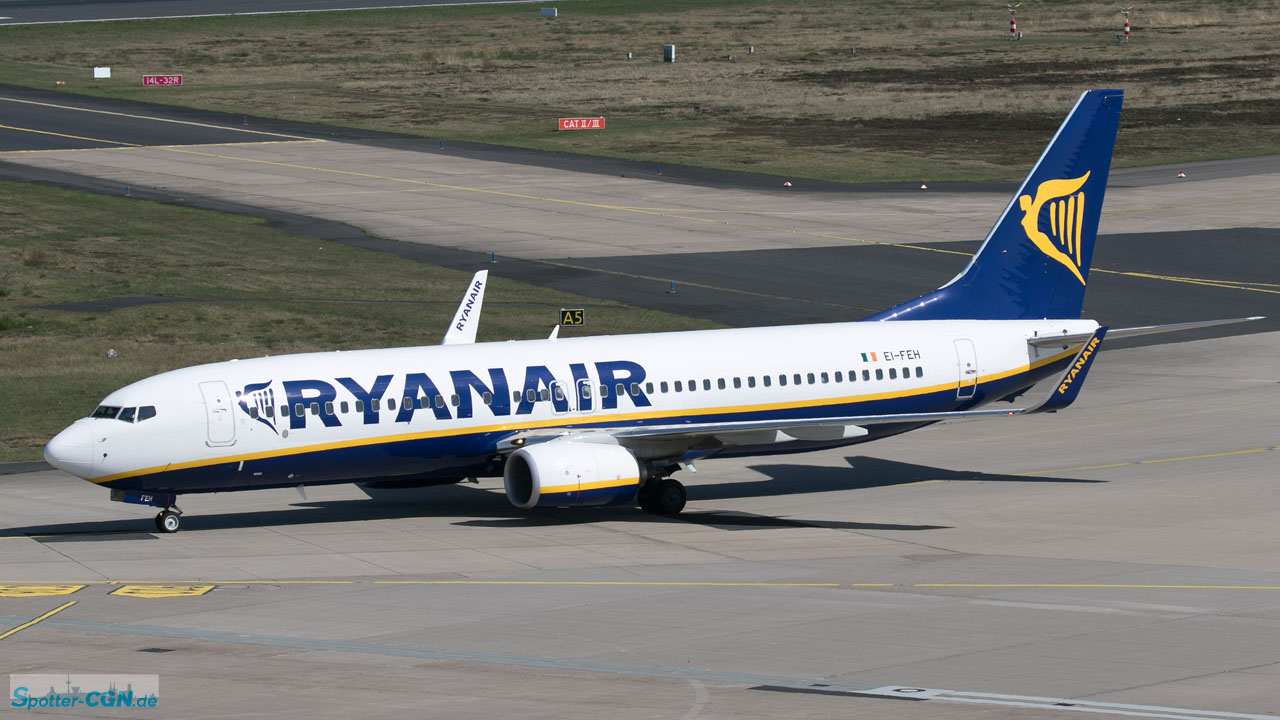 EI-FEH Ryanair Boeing 737-8AS(WL)