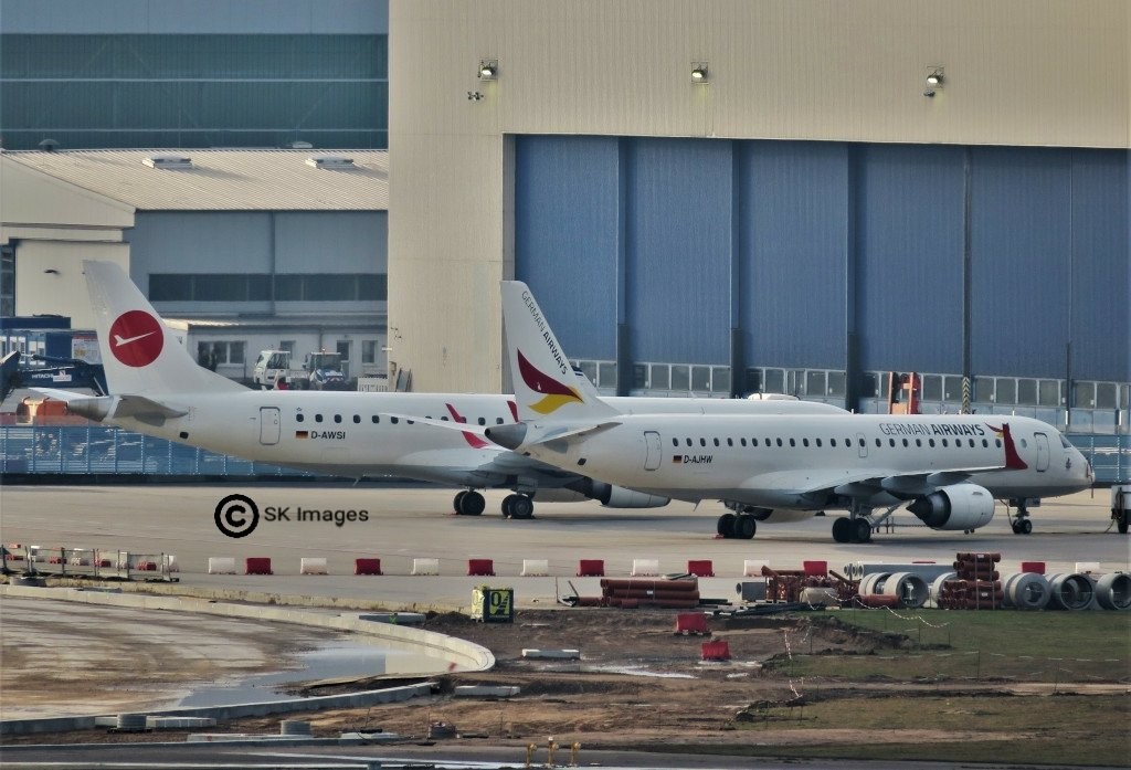 D-AWSI D-AJHW German Airways  Embraer ERJ-190 