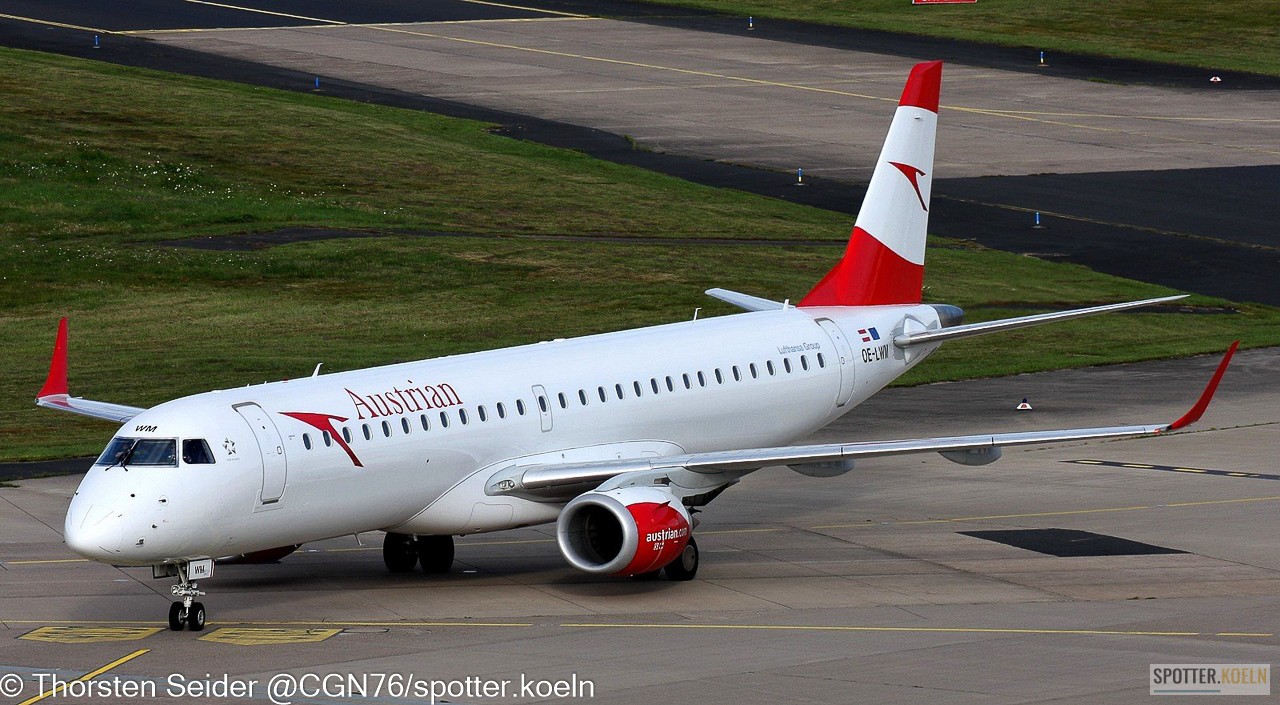 Austrian Airlines ERJ-195LR OE-LWM