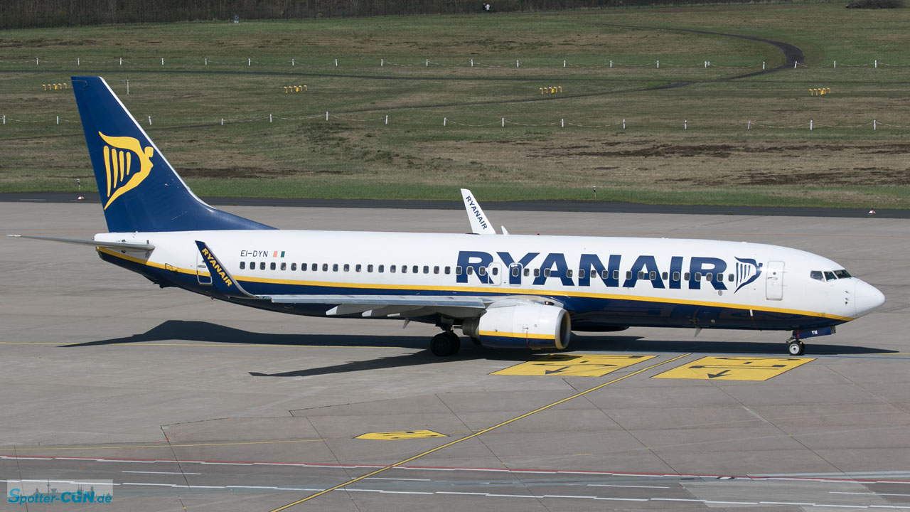 EI-DYN Ryanair Boeing 737-8AS(WL)