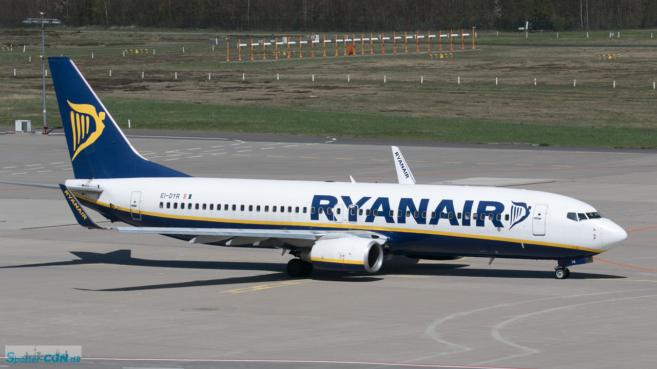 EI-DYR Ryanair Boeing 737-8AS(WL)