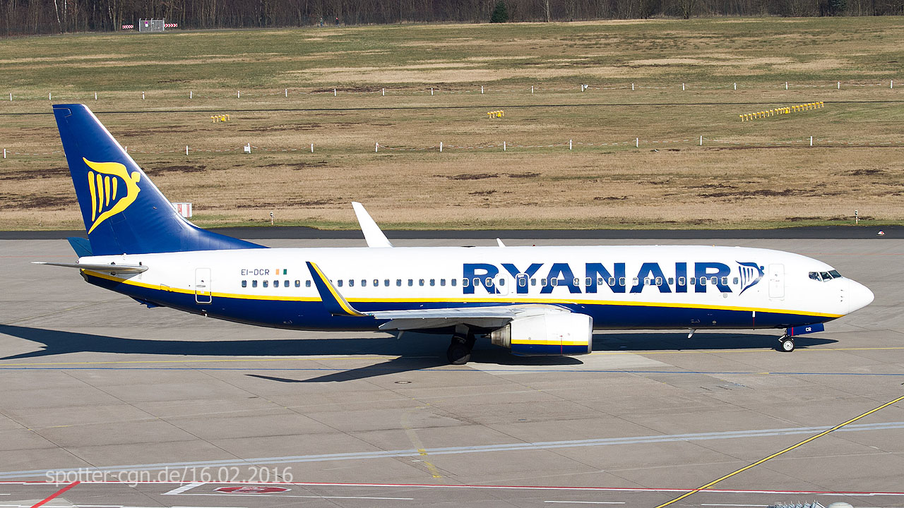 EI-DCR Ryanair Boeing 737-8AS(WL)