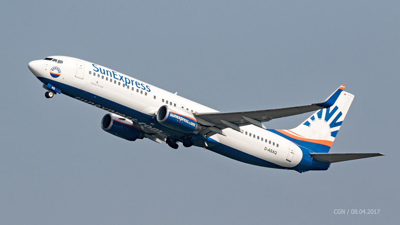 D-ASXQ SunExpress Germany Boeing 737-86J(WL)