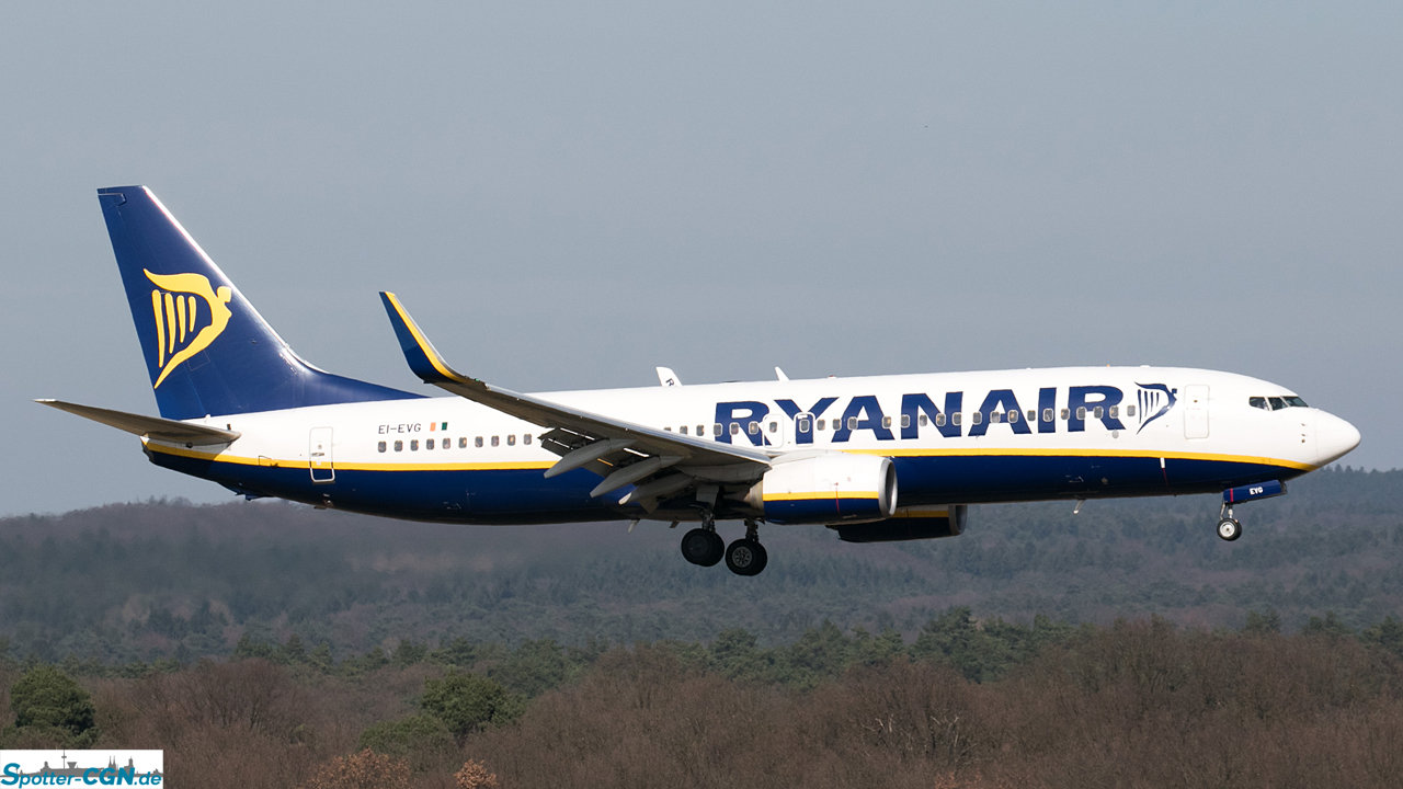 EI-EVG Ryanair Boeing 737-8AS(WL)