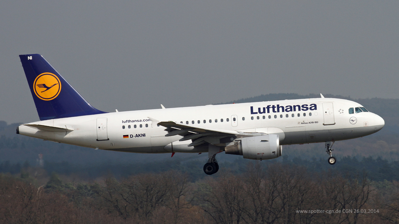 D-AKNI Lufthansa Airbus A319-112