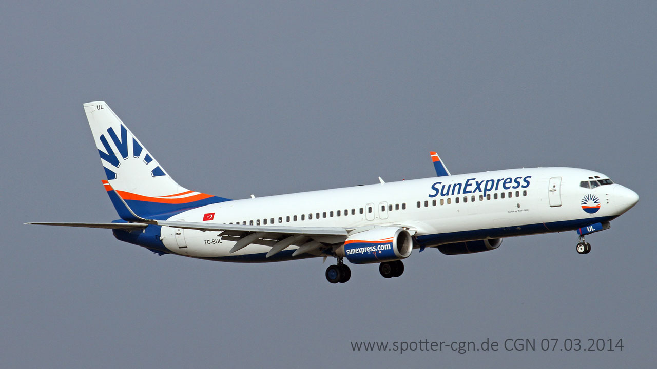 TC-SUL SunExpress Boeing 737-8AS(WL)