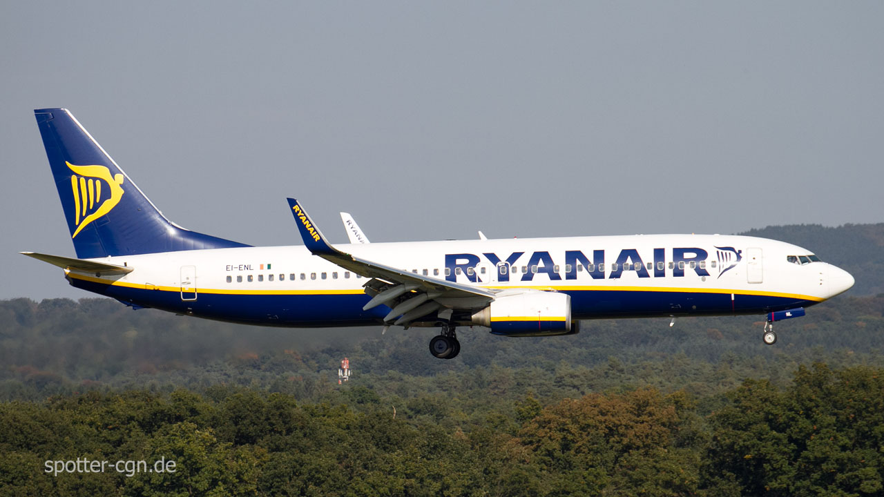 EI-ENL Ryanair Boeing 737-8AS(WL)