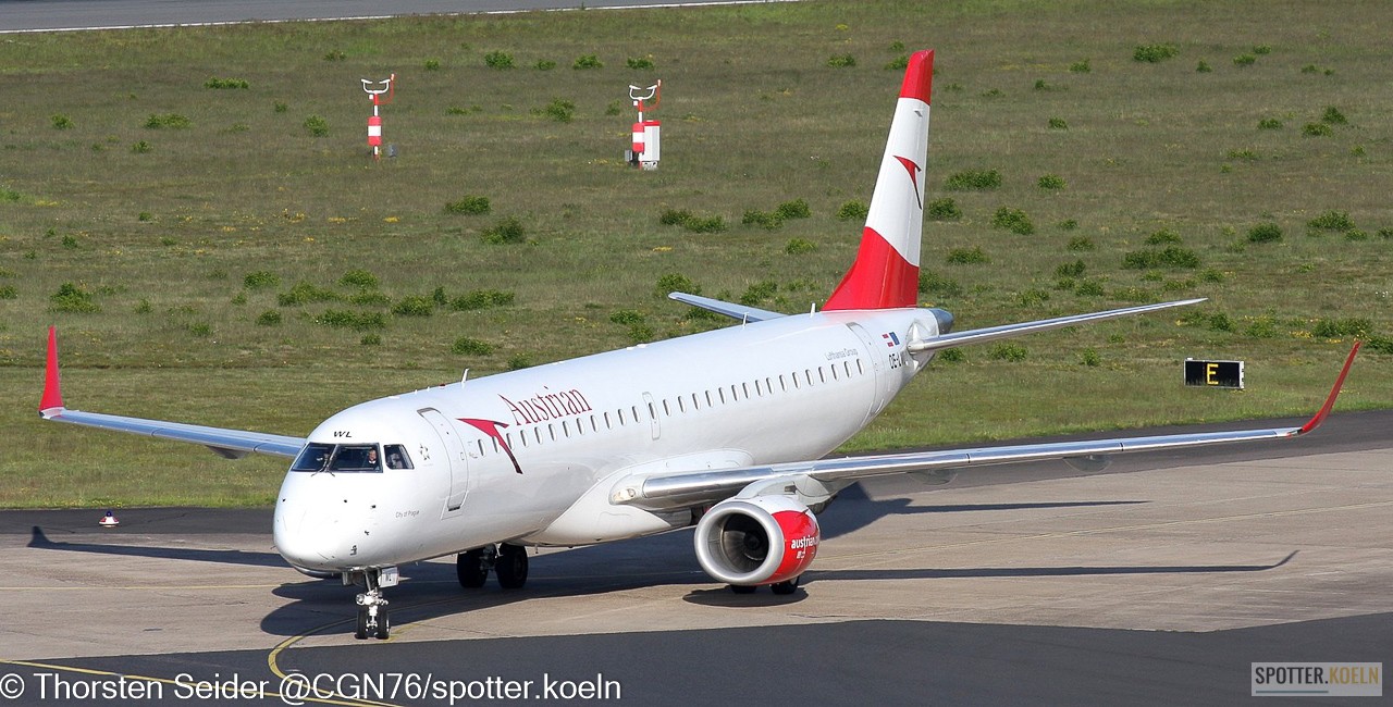 Austrian Airlines ERJ-195LR OE-LW