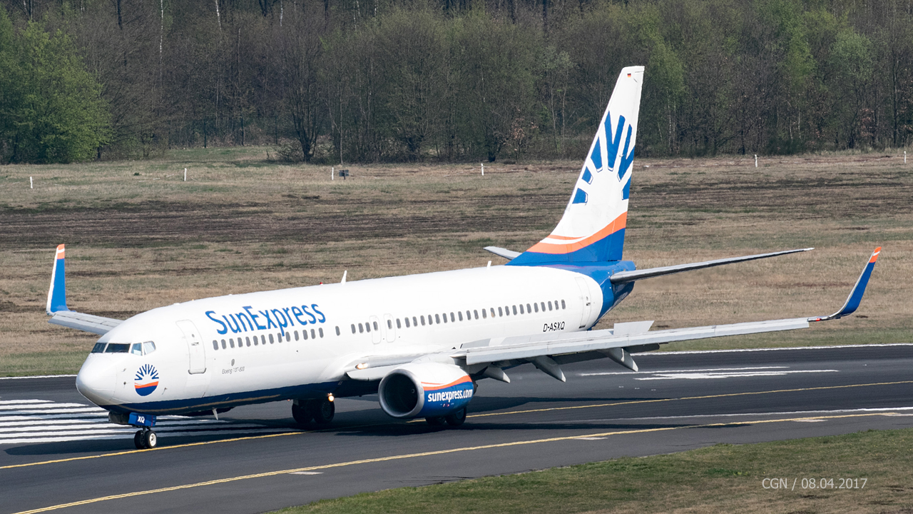 D-ASXQ SunExpress Germany Boeing 737-86J(WL)