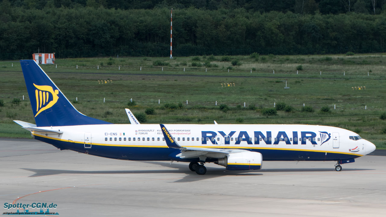 EI-ENS Ryanair Boeing 737-8AS(WL)