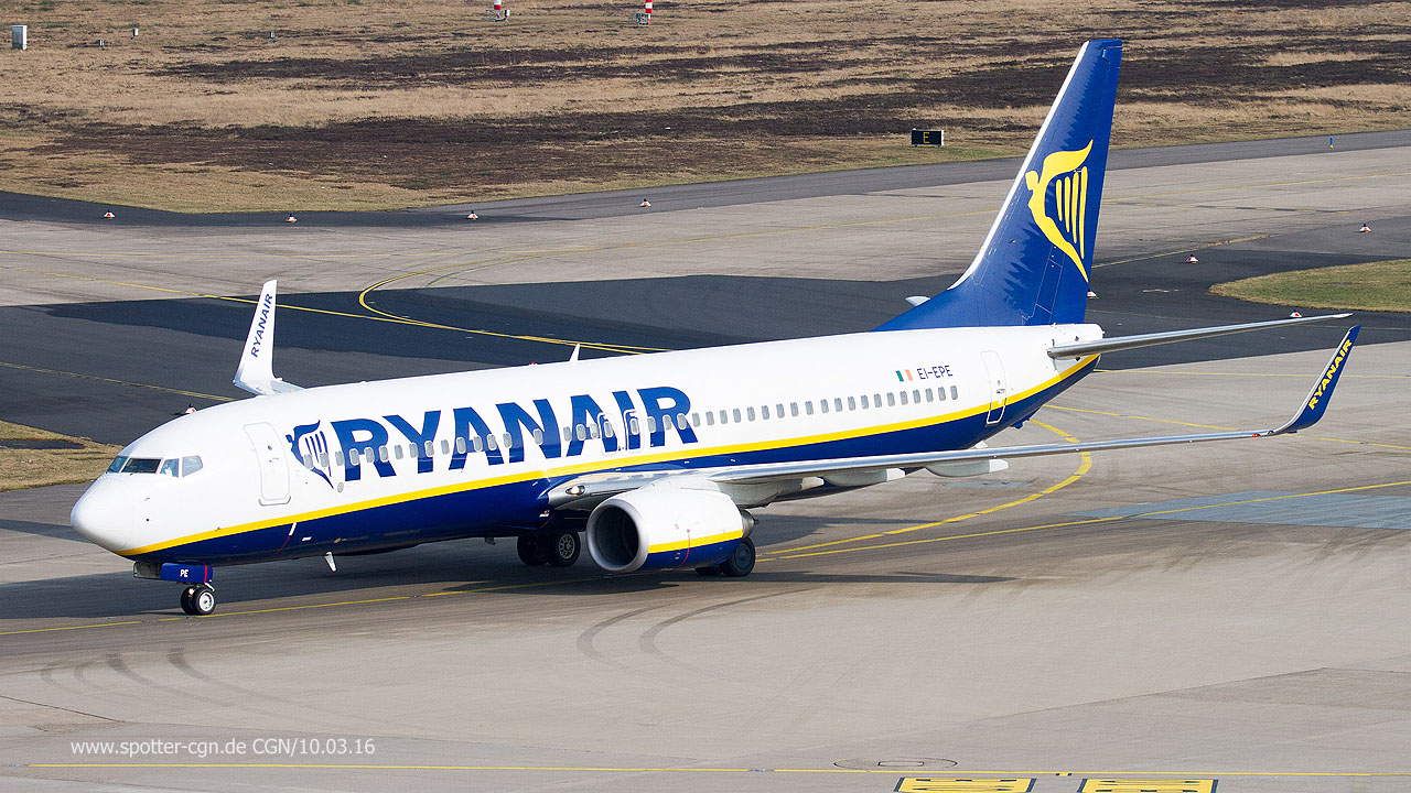 EI-EPE Ryanair Boeing 737-8AS(WL)