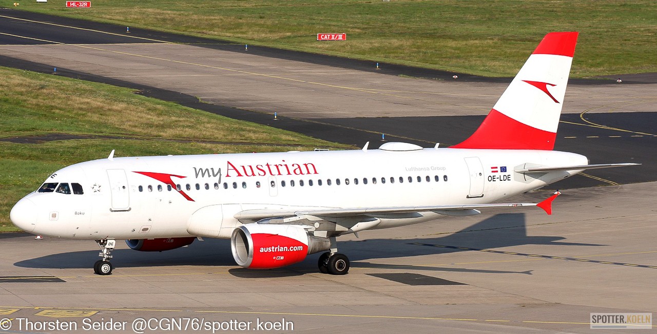 Austrian Airlines A319-100 OE-LDE
