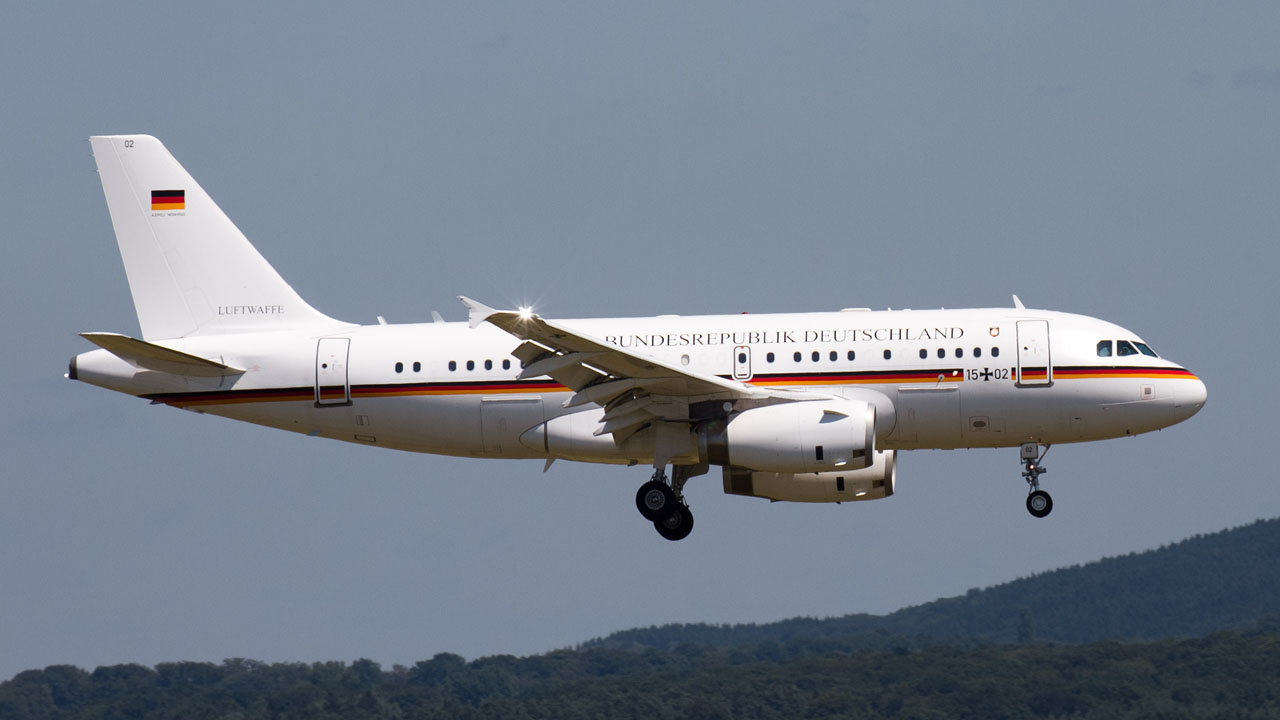 15+02 Luftwaffe (German Air Force) Airbus A319-133 ACJ
