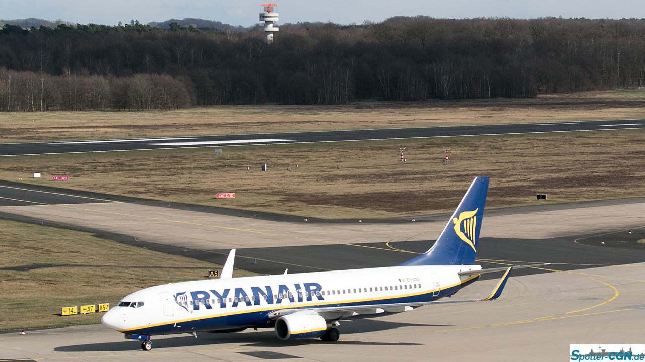 EI-DAS Ryanair Boeing 737-8AS(WL)