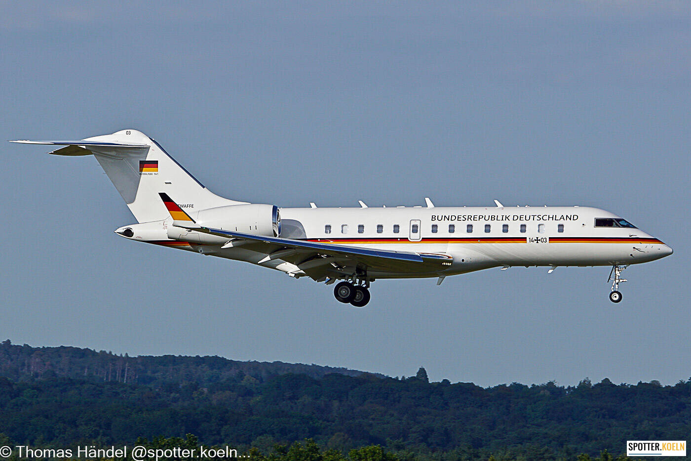 Luftwaffe 14+03 Bombardier Global 5000 (BD-700-1A11)