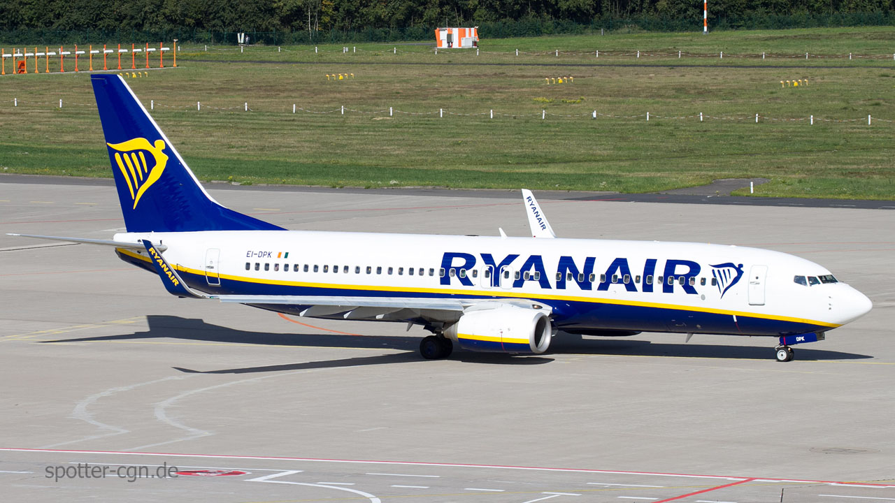EI-DPK Ryanair Boeing 737-8AS(WL)