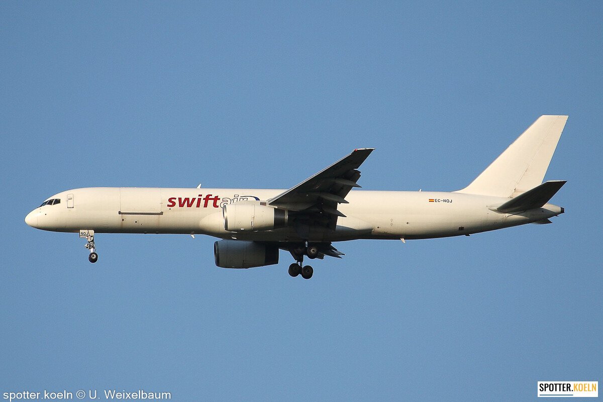 Swiftair_EC-NQJ_B757-23APF_CGN_08.05.2022_Uwe_Weixelbaum Swiftair_EC-NQJ_B757-23APF_CGN_08.05.2022_Uwe_Weixelbaum