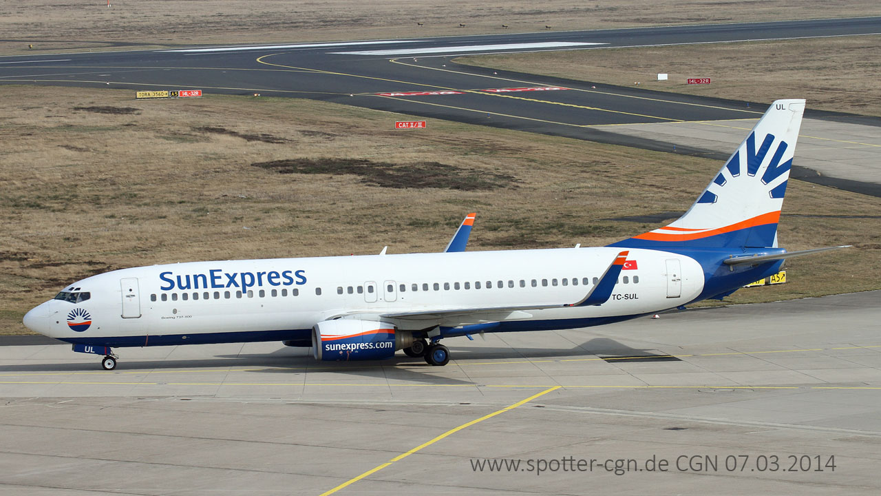 TC-SUL SunExpress Boeing 737-8AS(WL)