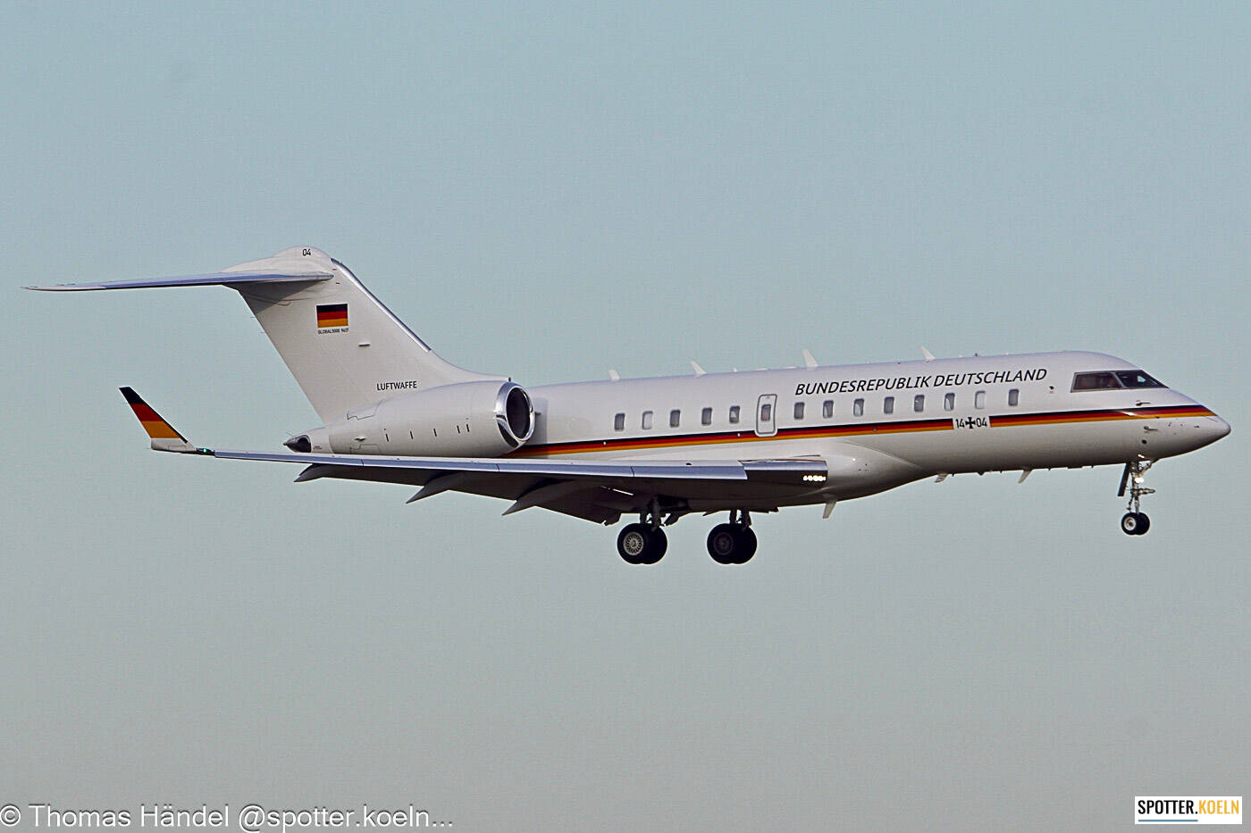 Luftwaffe 14+04 Bombardier Global 5000 (BD-700-1A11) 