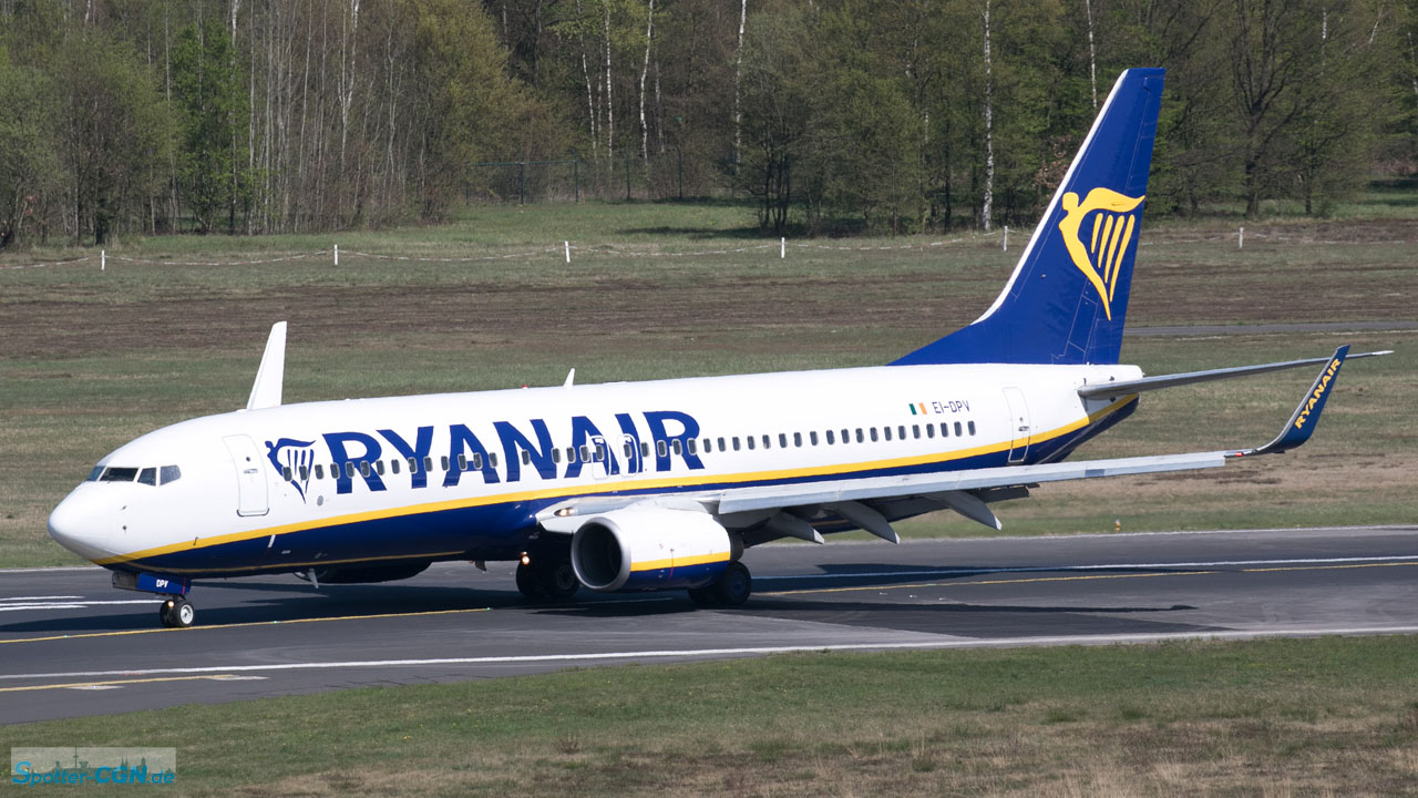 EI-DPV Ryanair Boeing 737-8AS(WL)