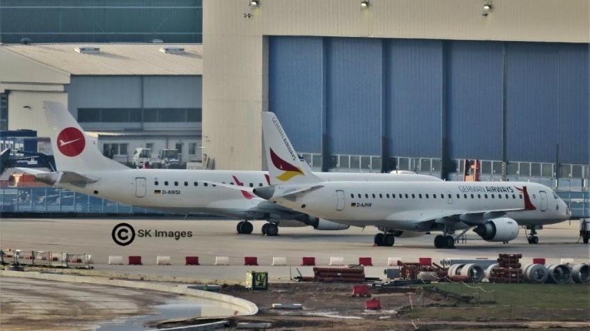 D-AWSI D-AJHW German Airways  Embraer ERJ-190 