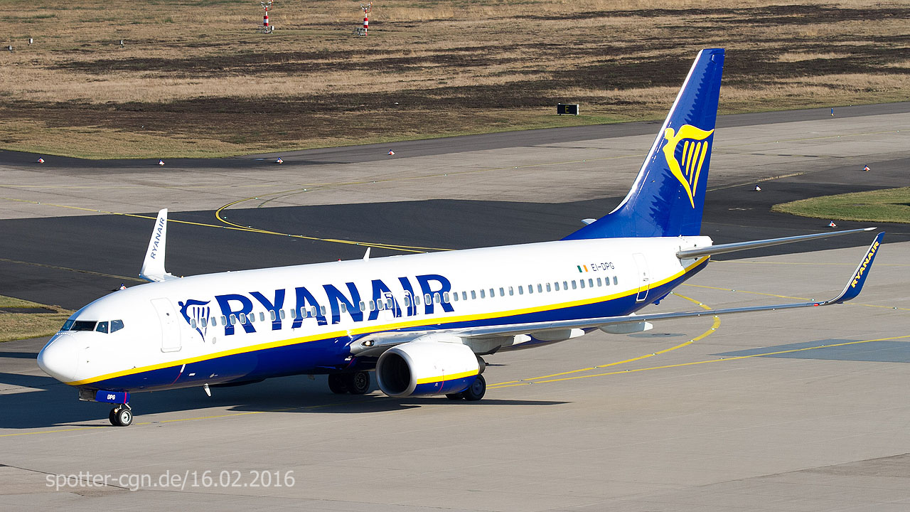 EI-DPG Ryanair Boeing 737-8AS(WL)