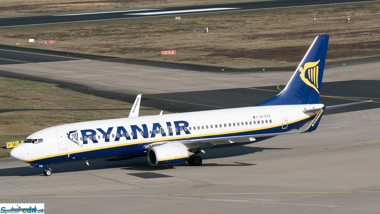 EI-EVC Ryanair Boeing 737-8AS(WL)