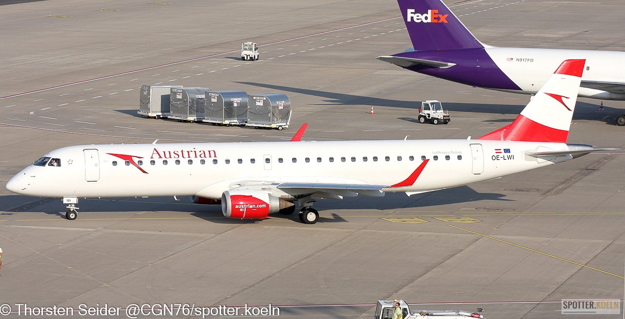 Austrian Airlines ERJ-195LR OE-LWI