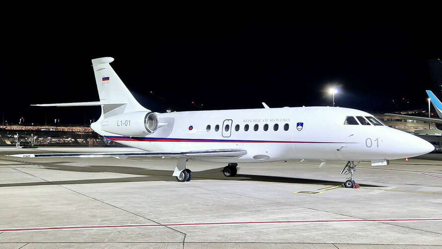 L1-01 Slovenian Armed Forces Dassault Falcon 2000EX CGN 30.04.2025 Mario Dubbel